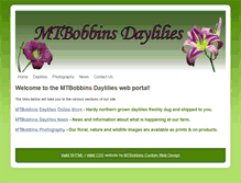 Tablet Screenshot of mtbobbins-daylilies.com